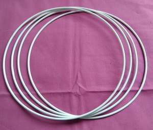 Anillos de metal circulares blancos para manualidades, proyectos de macramé, decoración del hogar personalizada, suministros para niños, aros para atrapasueños y coronas. - Product Image 5