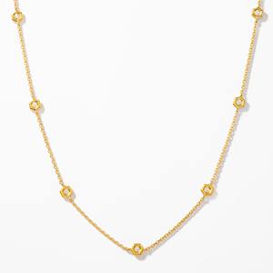 Collar de Oro Blanco de 14K con Diamante Cultivado en Laboratorio de Corte Redondo de 0.50ct, Color D-G/VS, Diseño de Abeja Pequeña, Ideal para Bodas, Eventos Formales y Comunitarios - Product Image 2