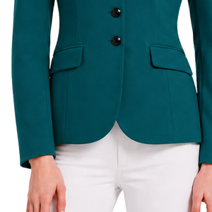 Teal Equestrian <b>Jacket</b> for <b>Women</b> Tailored Riding Blazer Professional Horse Riding Competition Coat Custom OEM Wholesale Fashion - Product Image 5