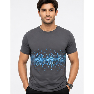 T-shirt en coton uni pour homme, couleur, taille et tissu personnalisables, fabricant de vêtements OEM ODM, t-shirt en coton premium pour homme - Product Image 5