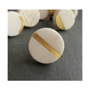 Moderno Europa hecho a mano ágata mármol piedra tallada hexágono pulido cajón tirador gabinete Hardware amor estilo granja perillas personalizadas - Product Image 3