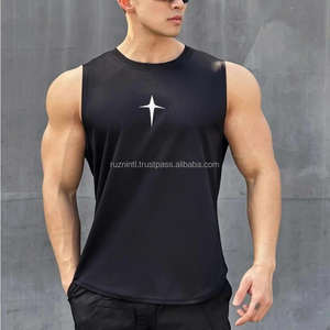 Débardeur de fitness pour hommes, chemise d'entraînement respirante à séchage rapide, gilet de musculation sans manches pour les vêtements de mode d'été - Product Image 3