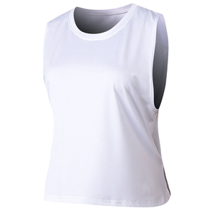 Casual O Neck Knitted Tank <b>Top</b> Women's Workout Sporty <b>Sequined</b> Custom Logo Digital Print Letter Eco-Friendly 100% Polyester - Product Image 5