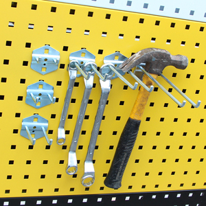 Soporte de pared con doble gancho recto para herramientas, organizador de almacenamiento para fábrica, exhibición y organización de equipos de reparación. - Product Image 5