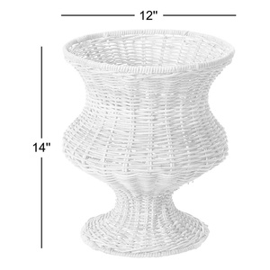 Jardinière sur pied en rotin naturel avec motif floral |   Fabriqué à la main au Vietnam |   OEM/ODM et Vente en Gros - Product Image 4