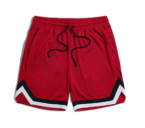 Pantalones Cortos Deportivos Casuales de Malla para Hombre, 100% Poliéster, con Cordón Ajustable, Tejido Transpirable, Estampado por Transferencia de Calor - Product Image 2