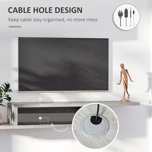 Mobile TV Moderno in Legno Stile Americano da Parete per Soggiorno - Product Image 4