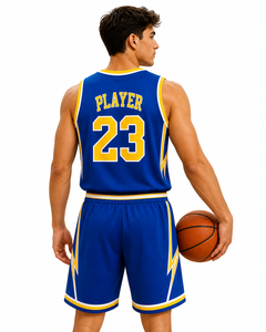 Conjunto de Uniforme de Baloncesto Sublimado Personalizado, Camisetas y Pantalones Cortos de Tela de Malla Transpirable de Secado Rápido, Impresión de Logotipo del Equipo OEM, Ropa Deportiva - Product Image 5