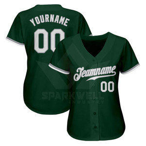 Maillot de baseball personnalisé pour femme, violet et noir, col en V, manches courtes, sublimé, respirant, en polyester, ajusté, uniforme d'équipe personnalisé - Product Image 3