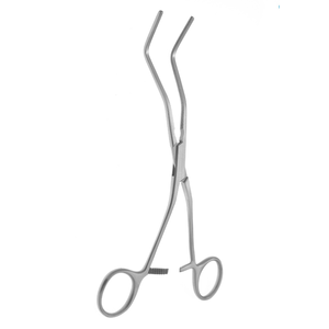 Pince à artères rénales 7-1/2 pouces à dents longitudinales courbées en acier inoxydable, instrument chirurgical vasculaire - Product Image 3
