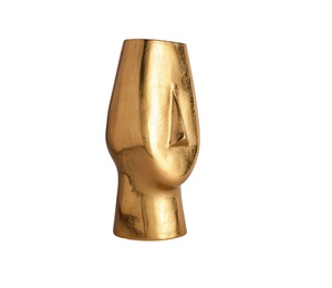 แจกันทรงหน้าสีทองมีสไตล์ตกแต่งตรงกลางโต๊ะสำหรับห้องนั่งเล่นห้องนอนและการตกแต่งภายใน - Product Image 2