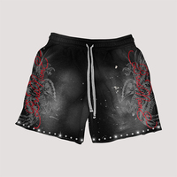 Ensemble T-shirt et short décontracté pour homme, coupe oversize, délavé à l'acide, 100 % coton épais, impression numérique de haute qualité