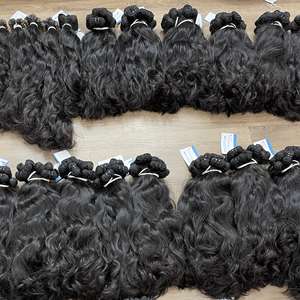 Extensions de cheveux humains de qualité supérieure, style ondulé naturel, cuticules alignées, 100% cheveux vietnamiens non traités - Product Image 3