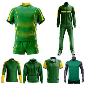 Ensemble de maillots de rugby en tissu 100% polyester à impression numérique, nouvelle arrivée, tenue d'équipe pour l'entraînement, ensemble combiné - Product Image 5