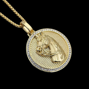 Pendentif JEWELUX en forme de croix avec anneau de basket glacé, en argent 925, perle d'eau douce, plaqué or 22 carats, breloque tendance Hip Hop unisexe - Product Image 2