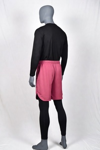 Pantalones Cortos Deportivos Islámicos para Hombre, Diseño de Doble Capa, Traje de Baño Modesto con Capa Interior de Compresión, para Gimnasio - Product Image 3