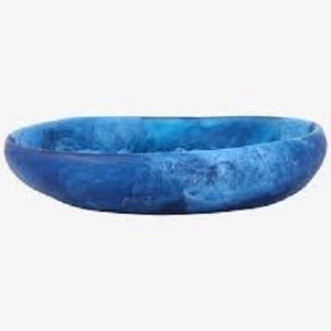 Ensemble de 3 bols à bijoux ovales en résine colorée, thème galaxie et plage, plat décoratif pour bibelots, présentoir à parfums, décoration de chambre - Product Image 1