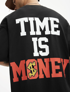 เสื้อยืดแขนสั้นผู้ชายทรงหลวมพิมพ์ลายดีไซน์ใหม่สำหรับฤดูร้อน ผ้าฝ้าย 100% น้ำหนัก 300 กรัม สวมใส่สบาย ขายส่งราคาถูก - Product Image 2