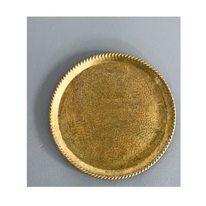 Platos Base Redondos de Latón Refinado para Mesa de Comedor, Elegantes Platos Metálicos para Decoración de Mesa en Bodas, Banquetes y Eventos - Product Image 3