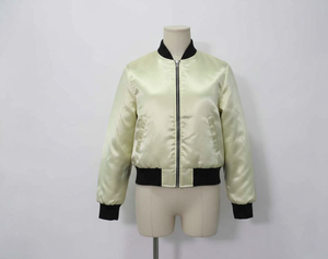 Veste bomber en satin personnalisée avec logo pour hommes, vestes pour hommes de haute qualité, logo de marque personnalisé, streetwear, vestes coupe-vent - Product Image 5