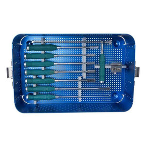 Kit d'instruments chirurgicaux pour la colonne vertébrale en acier inoxydable, cage cervicale manuelle PEEK, outils chirurgicaux orthopédiques professionnels pour implants - Product Image 2