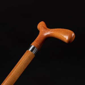 Canne de marche confortable en bois, faite à la main, durable, avec poignée de forme naturelle pour la rééducation des personnes âgées Feng Angel - Product Image 6