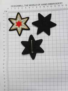 Nouveau design de luxe, badges brodés à la main en fil de soie doré, effet 3D en relief, résistants à l'eau, écologiques, personnalisés - Product Image 4