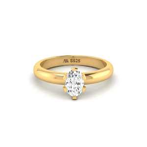 Oval Zircon <b>Rose</b> <b>Gold</b> Tone Silver <b>Ring</b> Hypoallergenic Recycled 925 Band For <b>Men</b> Women - Product Image 4