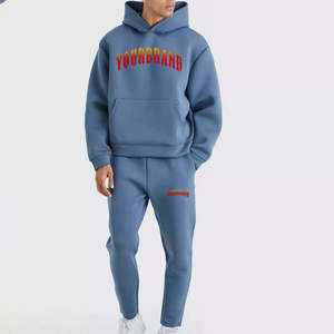 Dernier design – Survêtement de jogging pour homme grande taille 100 % coton, coupe oversize, imprimé personnalisé, motif uni, idéal pour l'hiver – En promotion - Product Image 1
