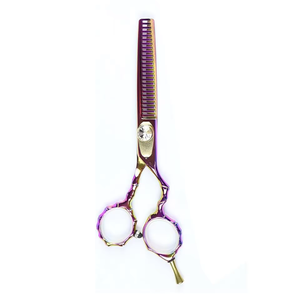 Tijeras de Peluquería Profesionales de Acero Inoxidable, Ligeras, Negras y Rojas, para Adelgazar el Cabello, para Uso en Salones de Belleza - Product Image 4