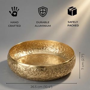 Handmade Oriental <b>Metal</b> <b>Bowl</b> With Polished Finish For Wedding Decoration - Product Image 6