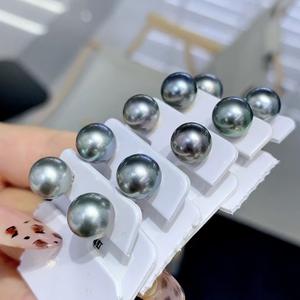 Boucles d'oreilles en perles d'eau douce australiennes roses brillantes de 8-9 mm, argent 925 incrusté, qualité de brillance impeccable, cœur naturel blanc, boucles d'oreilles de qualité supérieure - Product Image 2