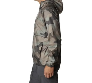 Chaqueta Acolchada Cortavientos con Capucha para Hombre, Diseño Color Block, Corte Regular, Cierre de Cremallera, Exterior de Poliéster, Estilo Casual de Primavera - Product Image 3
