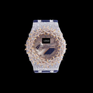 Best Quality Custom Logo Moissanite Diamond <b>Watch</b> Hip Hop Iced Luxury Wristwatch <b>for</b> Wholesale Available At Competitive Price - Product Image 1