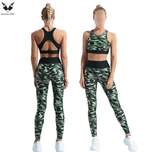 Conjunto de Yoga de Camuflaje Personalizado para Mujer 2026, Leggings de Cintura Alta para Gimnasio y Sujetador Deportivo, Ropa Deportiva de Dos Piezas - Product Image 5