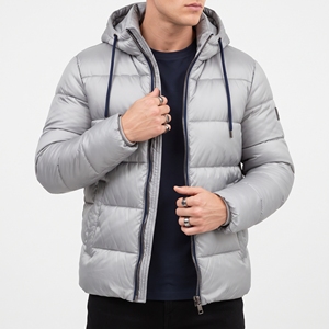 Veste matelassée moderne pour homme, style décontracté, écologique, imperméable et respirante, avec capuche ajustable et fermeture éclair améliorée - Product Image 5