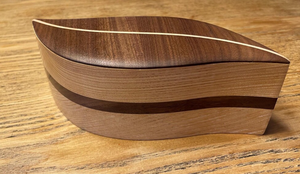 x Luxury Wooden Leaf Shaped Jewelry Box Handcrafted Solid <b>Wood</b> Storage Organizer Decorative Keepsake Ring Case Wholesale Gift - Product Image 3