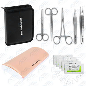 Kits de retrait d'agrafes de pharmacie Kit complet de pratique de suture chirurgicale avec outil de suture en acier inoxydable - Product Image 5