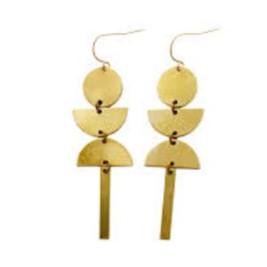 Pendientes Colgantes de Latón Chapado en Oro, Estilo Bohemia, Pendientes de Moda para Mujer, Joyería para Fiestas - Product Image 2