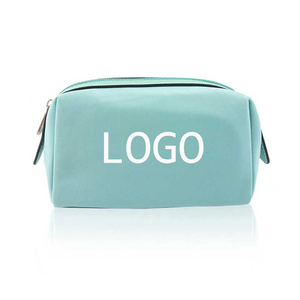 Bolsa de Maquillaje de Viaje con Logotipo Personalizado, Bolsa de Cosméticos de Cuero Vacuno Marrón, Organizador de Maquillaje, Bolsa de Almacenamiento Portátil para Artículos de Aseo - Product Image 2