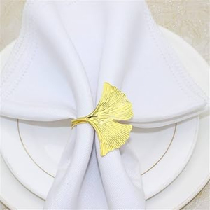Hot Seller Eco-Friendly Metal Bamboo Design Gold Napkin <b>Rings</b> for Dining Table Weddings Banquet Party In <b>Cheap</b> Price - Product Image 6