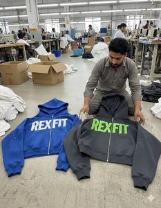 Fabricante líder de sudaderas con capucha de corte y confección, nuevas sudaderas con capucha al por mayor con logotipo personalizado serigrafiado, el mejor material, hombros caídos y cremallera. - Product Image 3