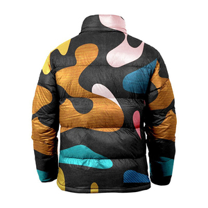 Veste matelassée en tissu nylon de haute qualité, vêtements de grande taille, manteaux personnalisés, impression intégrale par sublimation, veste matelassée - Product Image 2