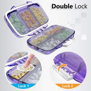 Daily Medicine Organizer <b>Box</b> <b>Travel</b> Moisture-Proof Pill Storage Case - Product Image 3
