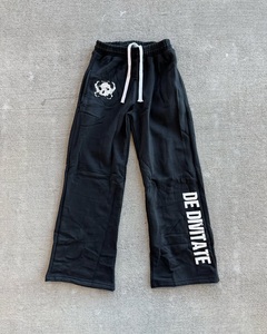 Custom Rhinestone Sweatpants Men Heavyweight Fleece Jogger <b>Pants</b> Applique Letter Streetwear <b>Straight</b> <b>Leg</b> <b>Track</b> <b>Pants</b> - Product Image 3