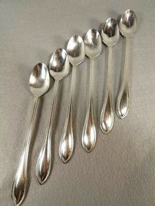 ช้อนเสิร์ฟสแตนเลสสตีลขัดเงาแบบวินเทจ  ภาชนะโลหะรักษ์โลกสำหรับงานเลี้ยงน้ำชาสุดหรูในอินเดีย - Product Image 6