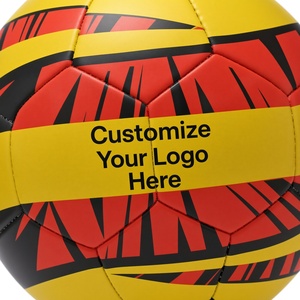 Customizable Soccer Ball Yellow <b>Red</b> Black Training Ball Durable 0.4-0.45kg Carton Packing - Product Image 3