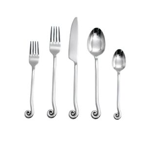 Ensemble de fourchettes et cuillères à salade en laiton fini, fait main, avec manche en spirale design, ustensiles de cuisine, vaisselle de table pour la maison - Product Image 6