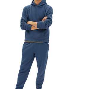 Sudadera con Capucha Personalizada con Logotipo, Gruesa, Lisa, al por Mayor, para Hombre y Mujer, Estilo Urbano, Unisex, de Forro Polar Azul - Product Image 2
