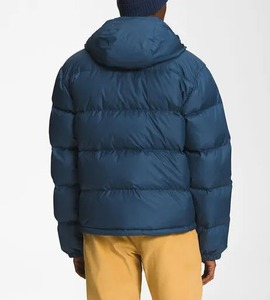 Unisex Navy Blue Bomber Jacket Waterproof Windproof Spring Coat Standard Fit Zipper Closure Solid Color <b>Camouflage</b> Pattern - Product Image 4